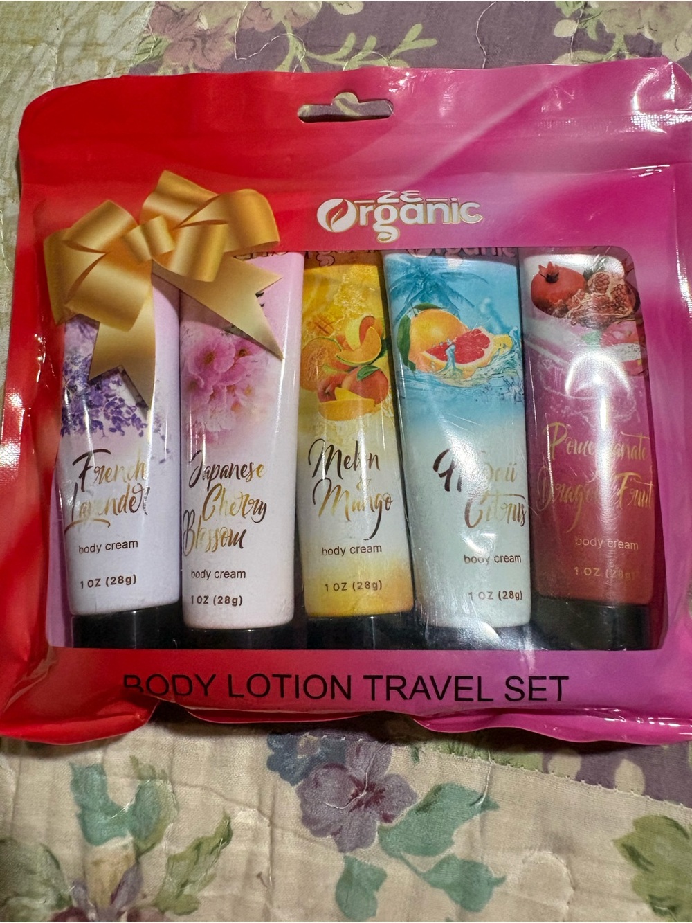 Pink Travel Body Lotion Set – Assorted Scented Creams